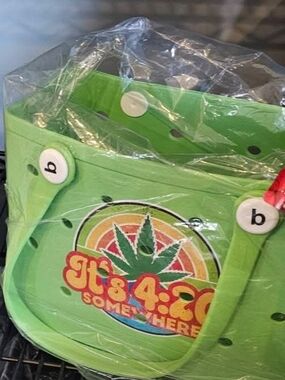 Green 'It's 4:20 Somewhere' Small BOGG LIKE BAG